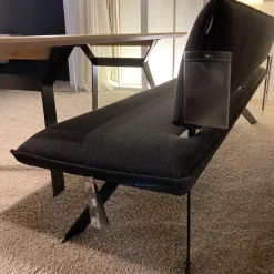 Contur Essgruppen|Bänke|Bank Stoff Schwarz Gestell Metall