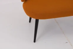 Werther Bänke|Bank Trick Stoff 111 92 Orange Gestell Holz Schwarz