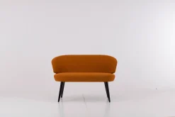 Werther Bänke|Bank Trick Stoff 111 92 Orange Gestell Holz Schwarz