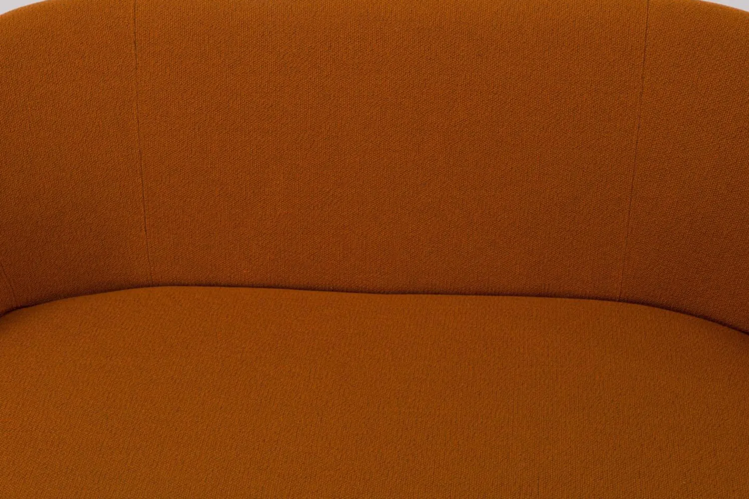 Werther Bänke|Bank Trick Stoff 111 92 Orange Gestell Holz Schwarz