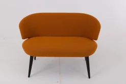 Werther Bänke|Bank Trick Stoff 111 92 Orange Gestell Holz Schwarz