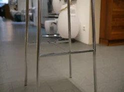 KFF Barhocker & Barstühle|Barhocker Glooh Kunstleder Skai Ocean 4-Fuß Rundrohr Verchromt