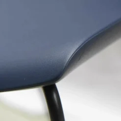 Tonon Barhocker & Barstühle|Barhocker Quo Sitzschale X08 Dunkelblau Gestell Schwarz