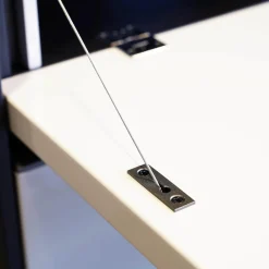 Minotti Kommoden & Sideboards|Barschrank Highboard Darren Farbe Sand Struktur Aschefurnier Korpus Aluminium Farbe Malz