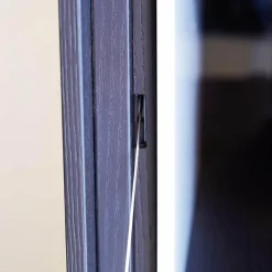 Minotti Kommoden & Sideboards|Barschrank Highboard Darren Farbe Sand Struktur Aschefurnier Korpus Aluminium Farbe Malz