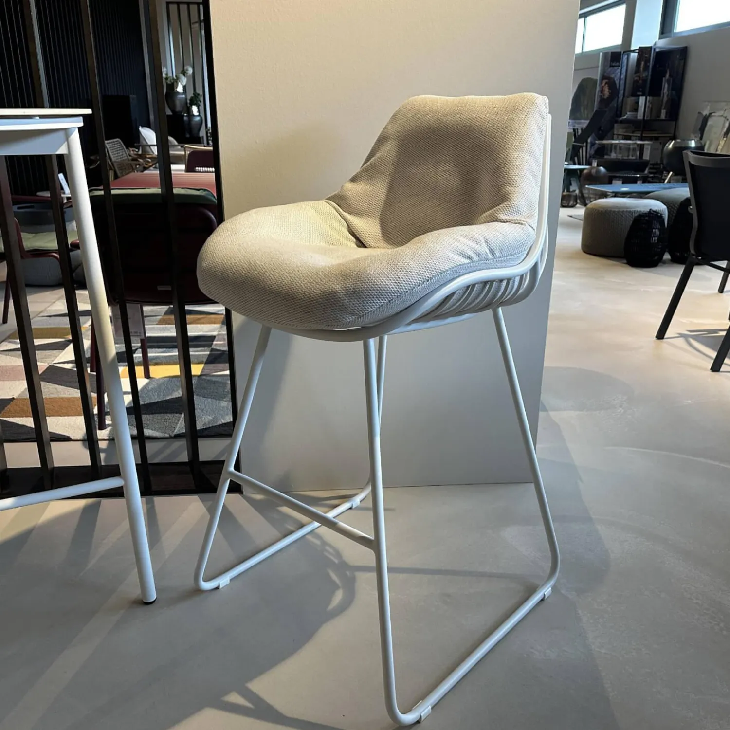 Solpuri Essgruppen|Bartisch Napoli Platte Dekton Sabbia Inklusive Barhocker Chill Stoff Diamond Calcutta Marble Beige