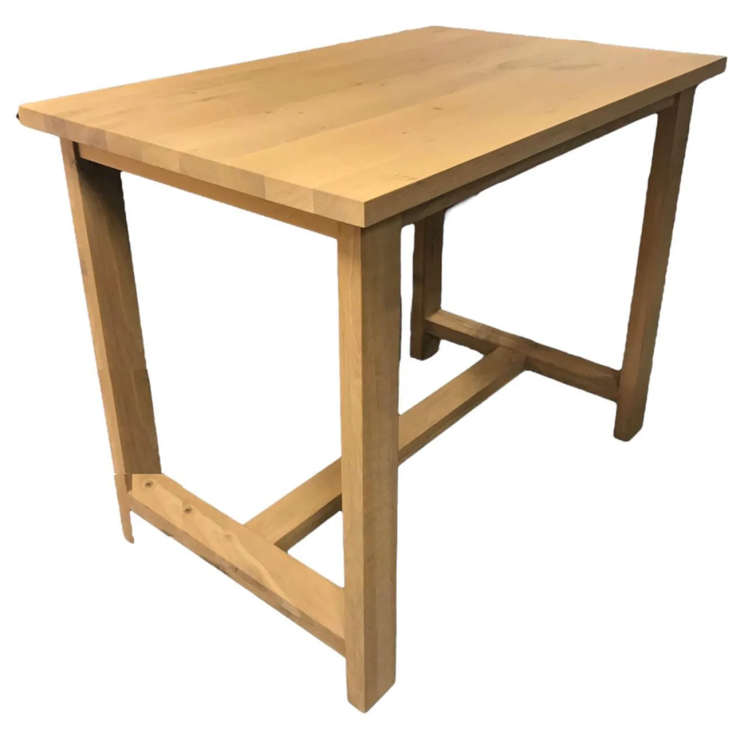 Fornestas Esstische|Bartisch Wildeiche Massiv Weiß Geölt 140 x 90