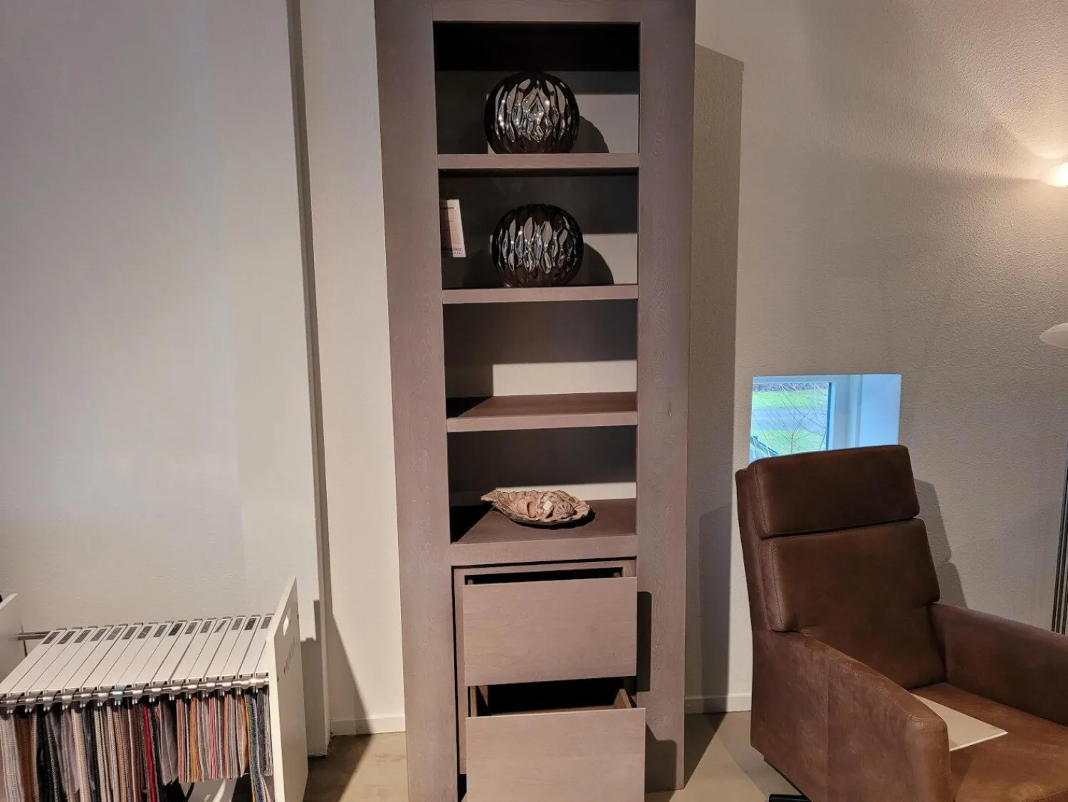 Probilex Regale|Bücherregal Markant Eiche Massiv Silver Grey