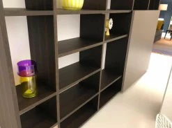 Porro Regale|Bücherregal System Structure W40 Eucalyptus mit Schiebetür