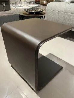 Rolf Benz Beistelltische|Beistelltisch 940-101 Leder Schokobraun