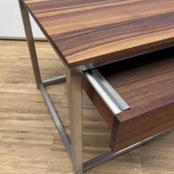 Collection Hutter Beistelltische|Beistelltisch Alea Nussbaum Mit Schublade