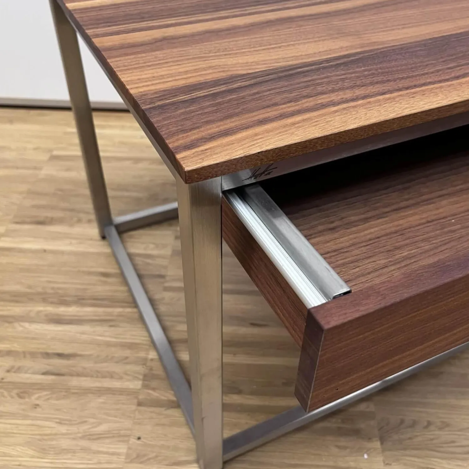 Collection Hutter Beistelltische|Beistelltisch Alea Nussbaum Mit Schublade