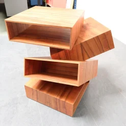 Porro Beistelltische|Beistelltisch Balancing Boxes Eukalyptus Furniert