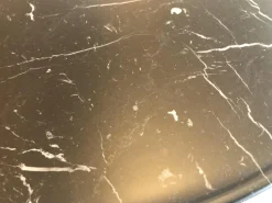 B&B Italia Beistelltische|Beistelltisch Button, 2-er Set, Platte Marmor Marquinia 0955M, Gestell lackiert anthrazit