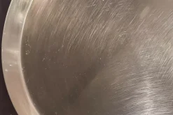 Flexform Beistelltische|Beistelltisch Cabare Material Nussbaum Canaletto Tablett Metall Satiniert