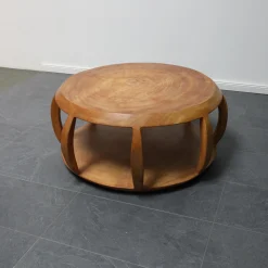 Mauro Mori Beistelltische|Beistelltisch Circus Maxi Rund Holz Albizia Rosa