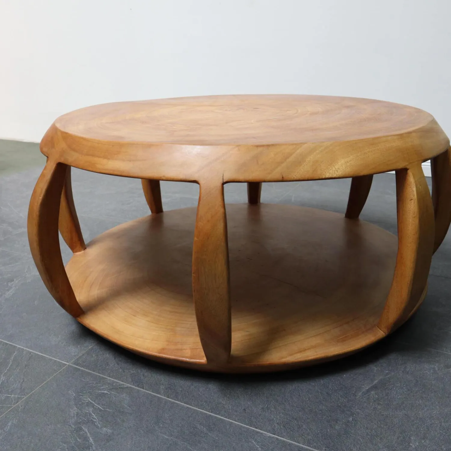 Mauro Mori Beistelltische|Beistelltisch Circus Maxi Rund Holz Albizia Rosa