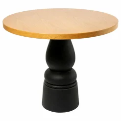 Moooi Beistelltische|Beistelltisch Container Table Platte Eiche Natur Geölt Gestell Kunststoff Schwarz