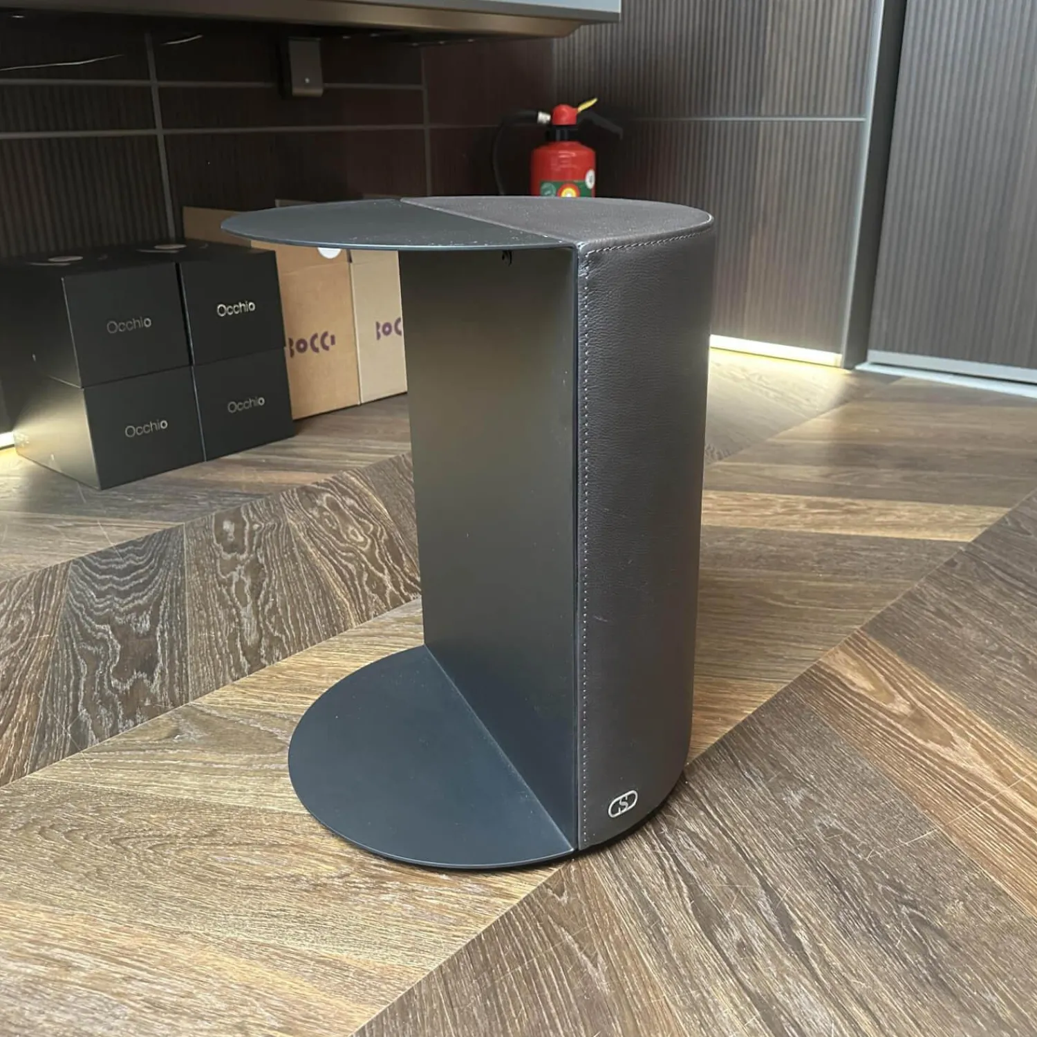 De Sede Beistelltische|Beistelltisch DS 5250 61 Leder Select Schwarz Platte Stahl Schwarz Pulverbeschichtet Matt