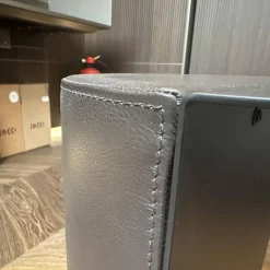 De Sede Beistelltische|Beistelltisch DS 5250 61 Leder Select Schwarz Platte Stahl Schwarz Pulverbeschichtet Matt