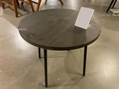 Bullfrog Beistelltische|Beistelltisch Elsa Fichte Gebürstet Grau Gebeizt Und Lackiert Stahlrohrgestell Schwarz Matt