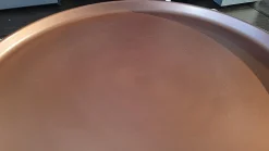 B&B Italia Beistelltische|Beistelltisch Fat Fat TFF62 A Tablett Kupfer Brüniert Gestell Glänzend Verchromt