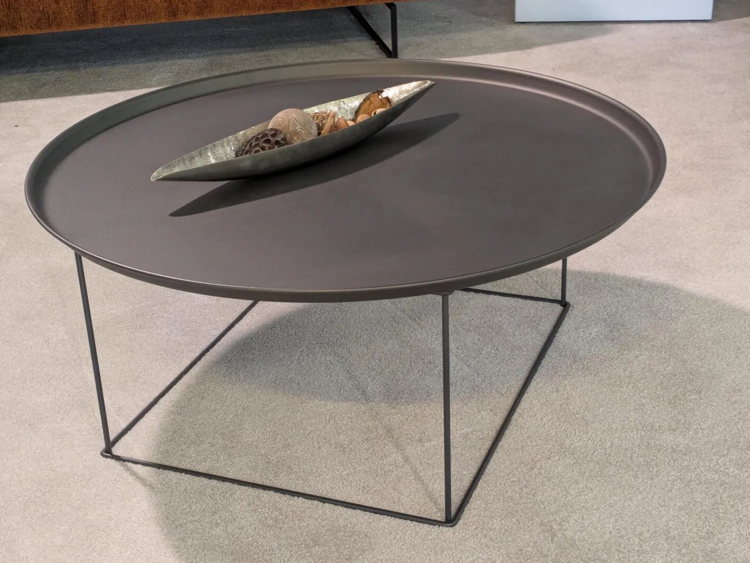 B&B Italia Beistelltische|Beistelltisch Fat-Fat Outdoor Stahl 0236b Anthrazit Lackiert