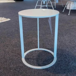 B&B Italia Beistelltische|Beistelltisch Frank FT Gips Weiß Lackiert