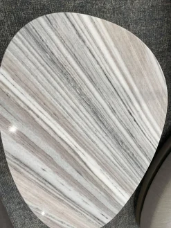 Giorgetti Beistelltische|Beistelltisch Galet Marmor Zebrino