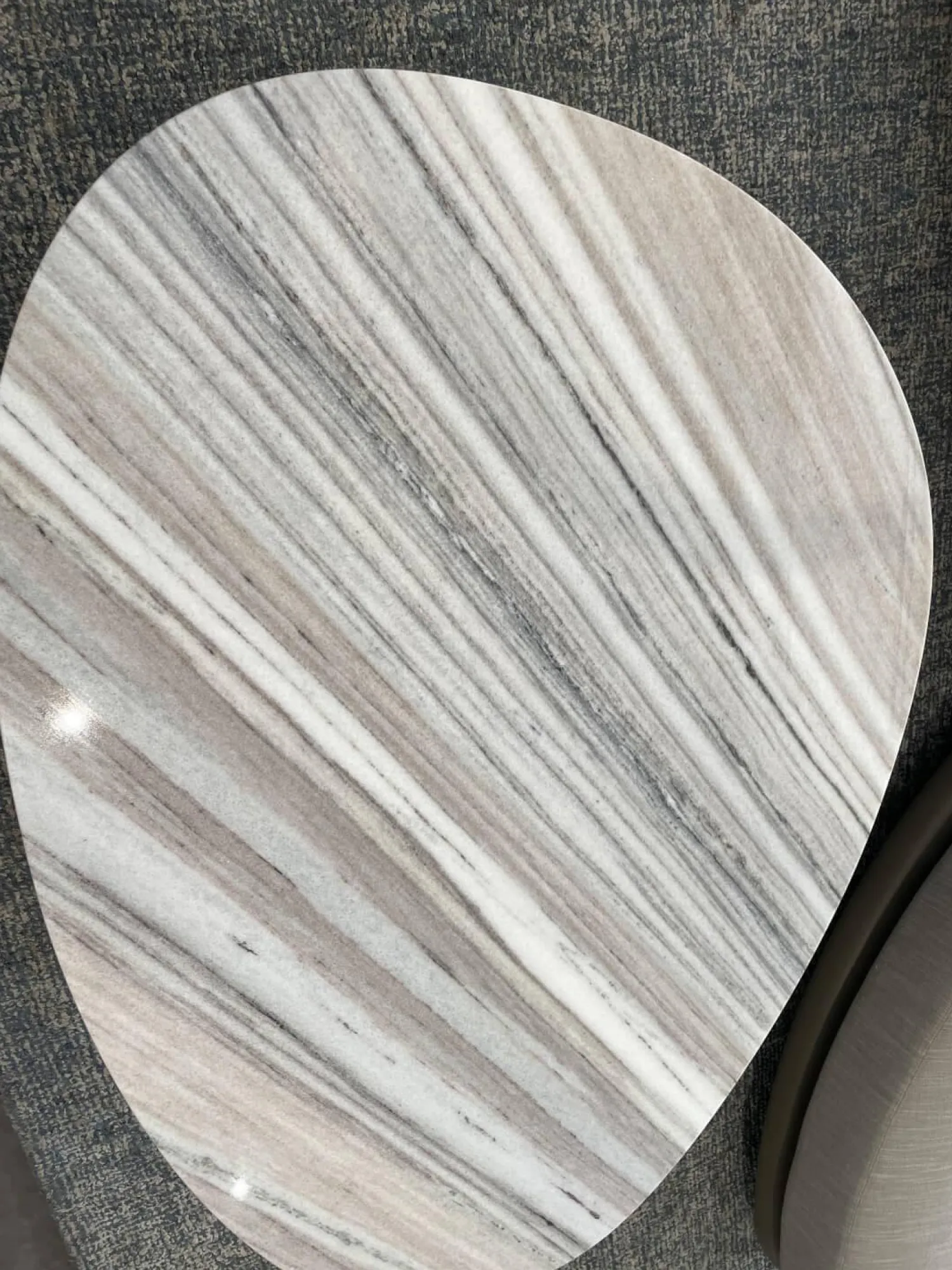 Giorgetti Beistelltische|Beistelltisch Galet Marmor Zebrino