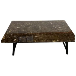 Flexform Beistelltische|Beistelltisch Giano Platte Marmor Emperador Gestell Schwarz