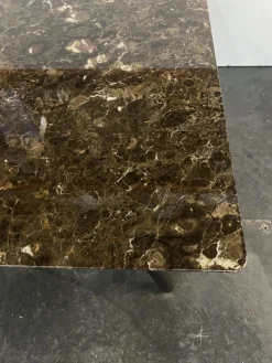 Flexform Beistelltische|Beistelltisch Giano Platte Marmor Emperador Gestell Schwarz