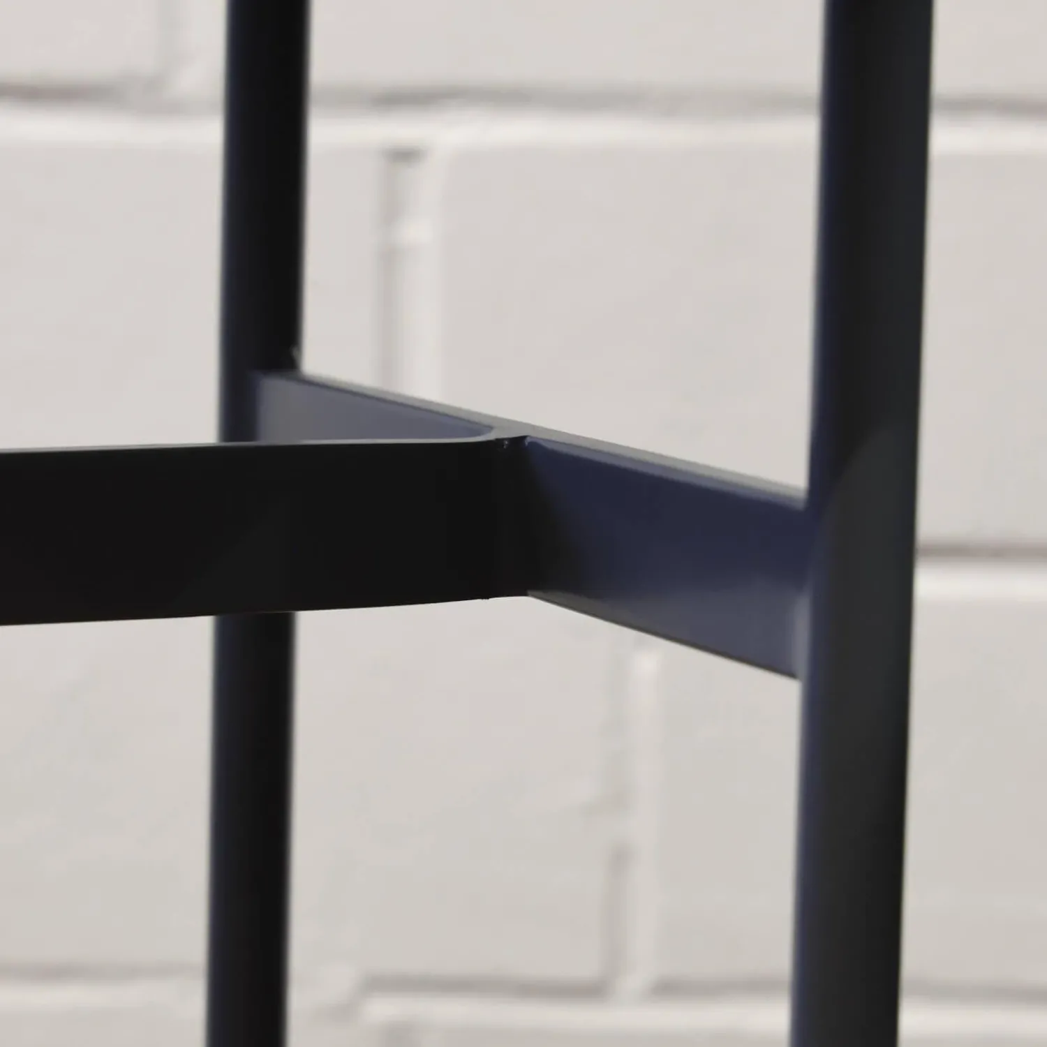 Rom Beistelltische|Beistelltisch Gio T40 3 Platte Angora Weiß Grau Gestell Schwarz