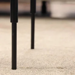 Rom Beistelltische|Beistelltisch Gio Tischplatte Black Schwarz Gestell Metall Pulverbeschichtet Schwarz