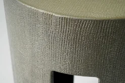 Meridiani Beistelltische|Beistelltisch Gong 35 Harz RS Farbe Jute Cat. Resina