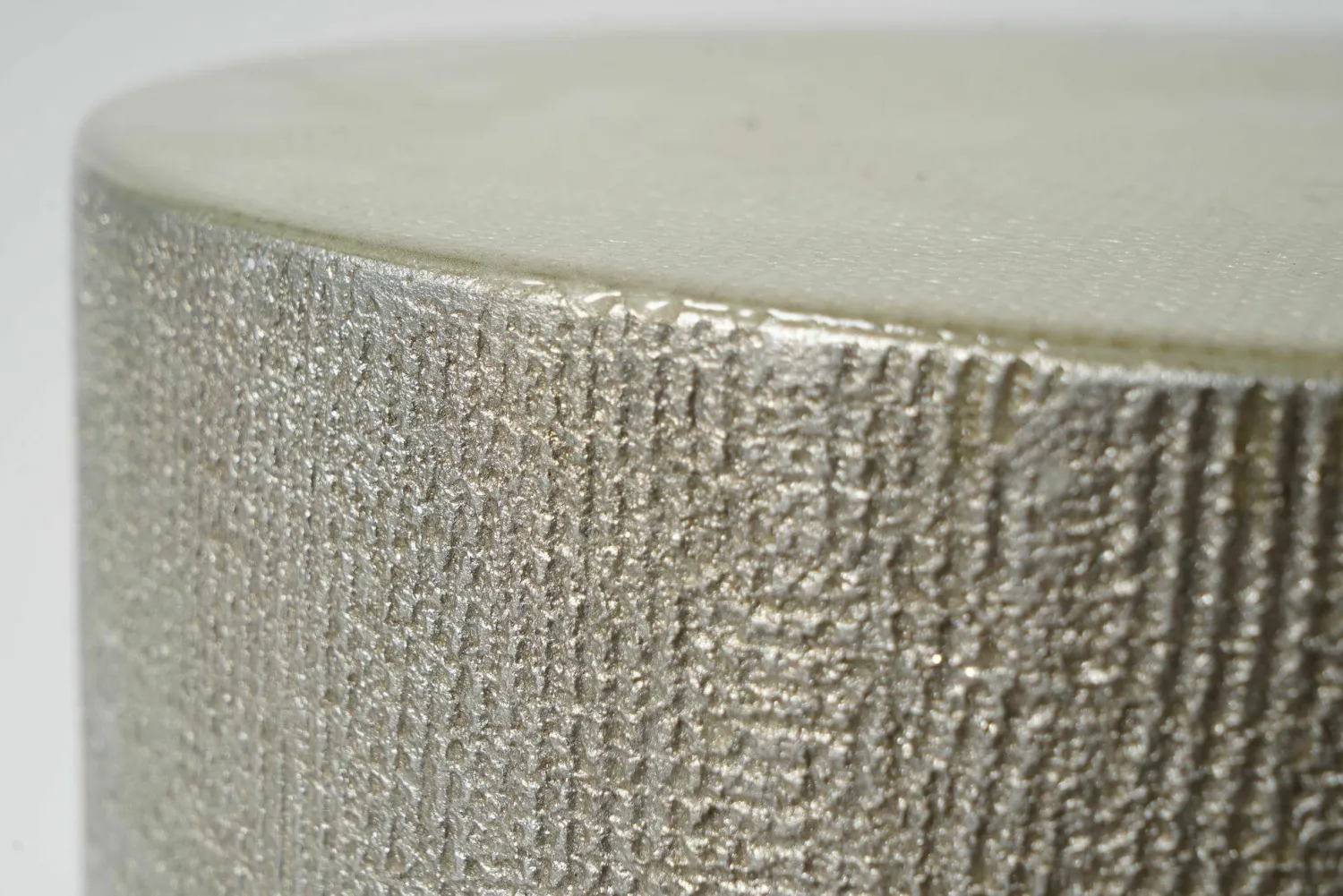 Meridiani Beistelltische|Beistelltisch Gong 35 Harz RS Farbe Jute Cat. Resina