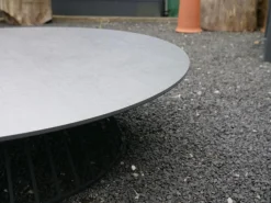 Solpuri Gartentische|Beistelltisch Grid HPL Standard Gestell Aluminium Anthrazit