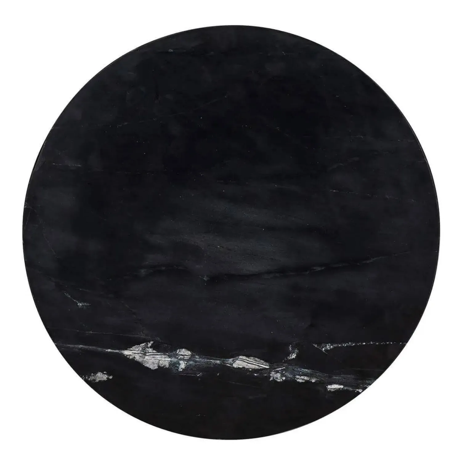 Richmond Beistelltische|Beistelltisch Ironville Marmor Schwarz Metallgestell Gold