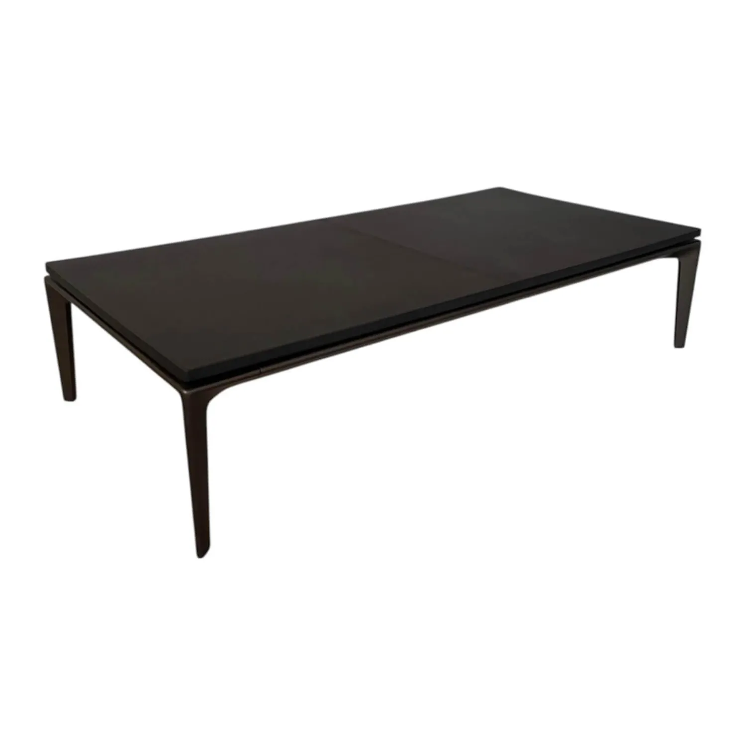 Walter Knoll Beistelltische|Couchtische|Beistelltisch Jaan Living 783 T1 Platte Leder Saddle Coffee Braun Gestell Bronze Schwarz Matt Pulverbeschichtet