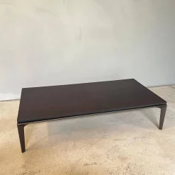 Walter Knoll Beistelltische|Couchtische|Beistelltisch Jaan Living 783 T1 Platte Leder Saddle Coffee Braun Gestell Bronze Schwarz Matt Pulverbeschichtet