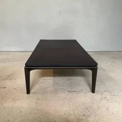 Walter Knoll Beistelltische|Couchtische|Beistelltisch Jaan Living 783 T1 Platte Leder Saddle Coffee Braun Gestell Bronze Schwarz Matt Pulverbeschichtet