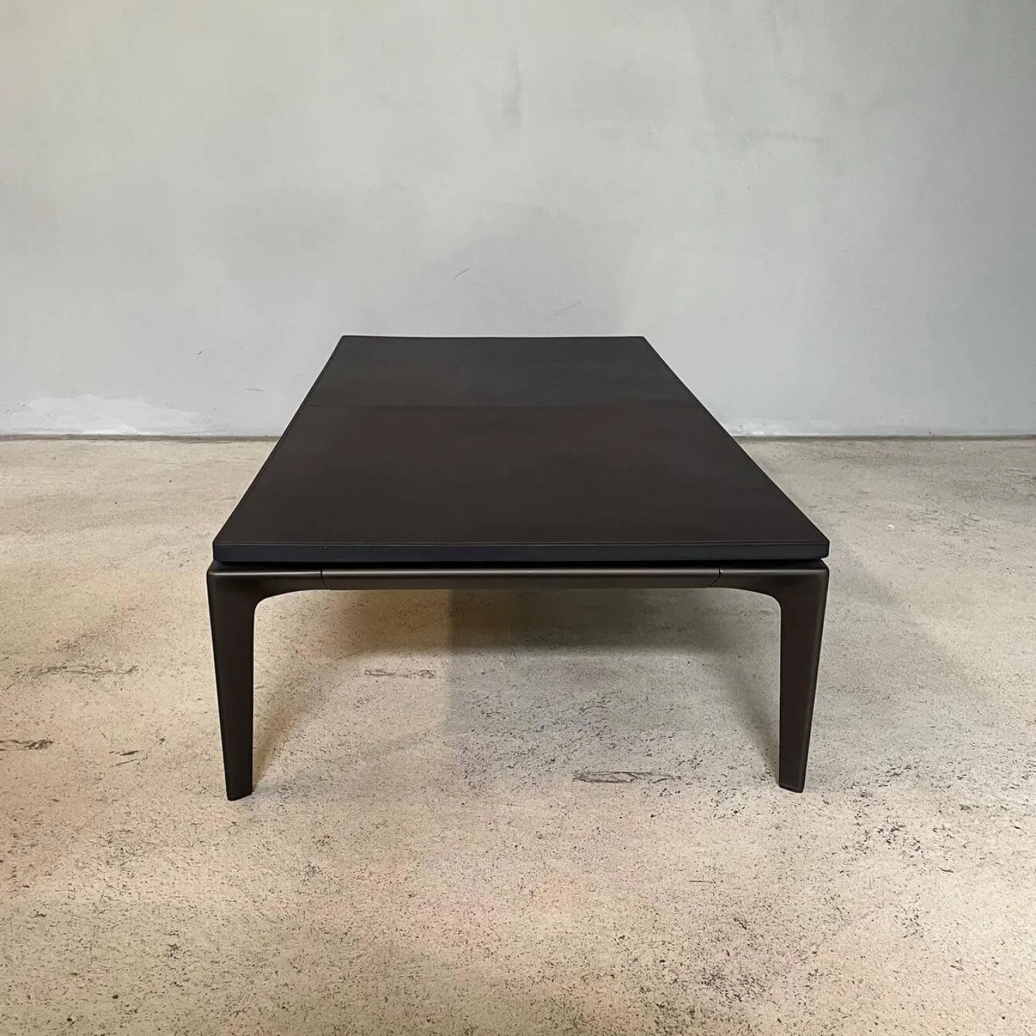 Walter Knoll Beistelltische|Couchtische|Beistelltisch Jaan Living 783 T1 Platte Leder Saddle Coffee Braun Gestell Bronze Schwarz Matt Pulverbeschichtet