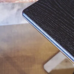 Minotti Beistelltische|Beistelltisch Kyle Platte Gebürstetes Eichenholz In Farbe Mokka Lackiert