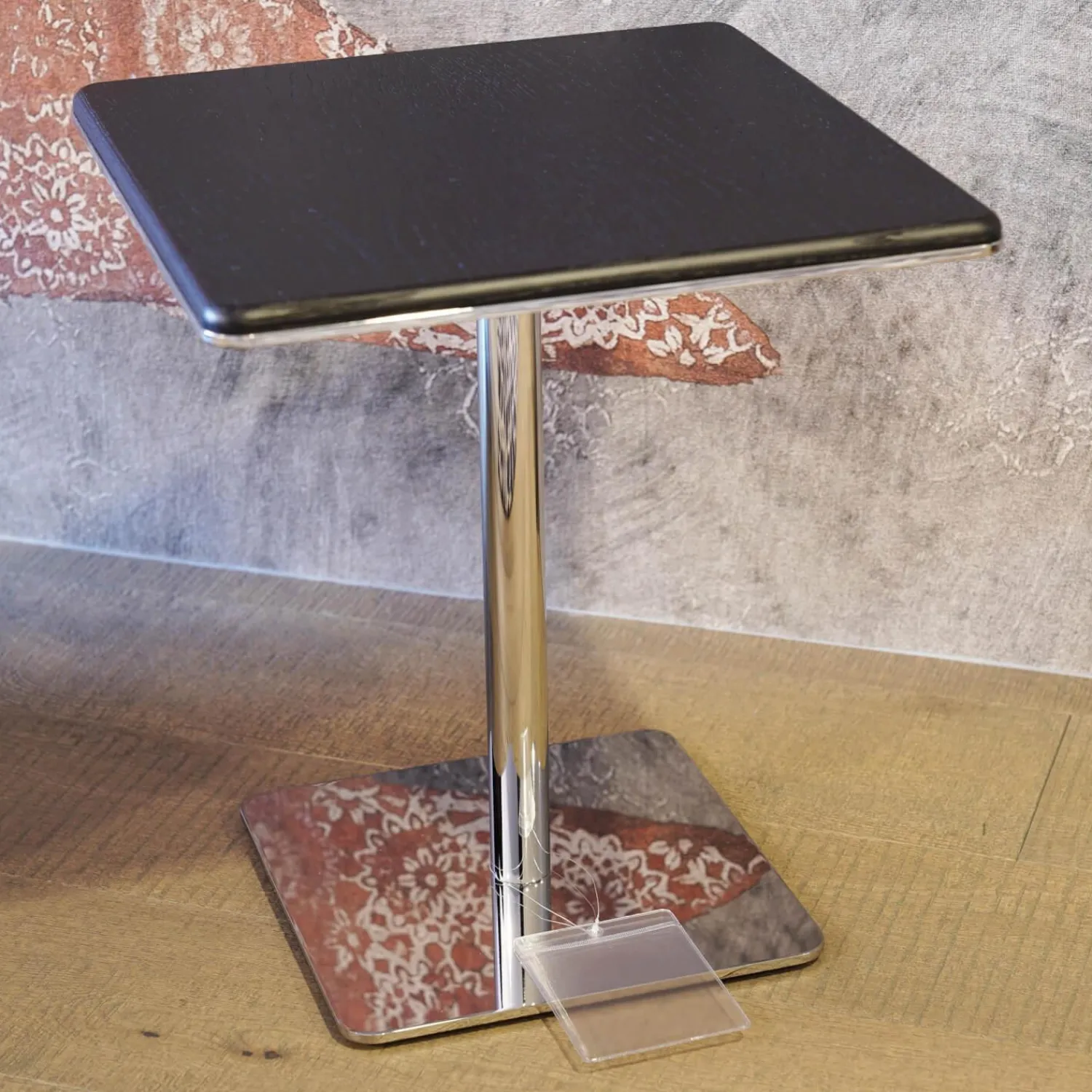 Minotti Beistelltische|Beistelltisch Kyle Platte Gebürstetes Eichenholz In Farbe Mokka Lackiert