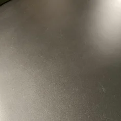 B&B Italia Beistelltische|Beistelltisch Lady Fat Leder Beta Nero Schwarz Platte Stahl Schwarz Lackiert