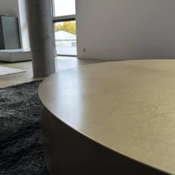 Baxter Beistelltische|Beistelltisch Loren Klein Platte Antikiertes Messing Basis Brünierter Messing