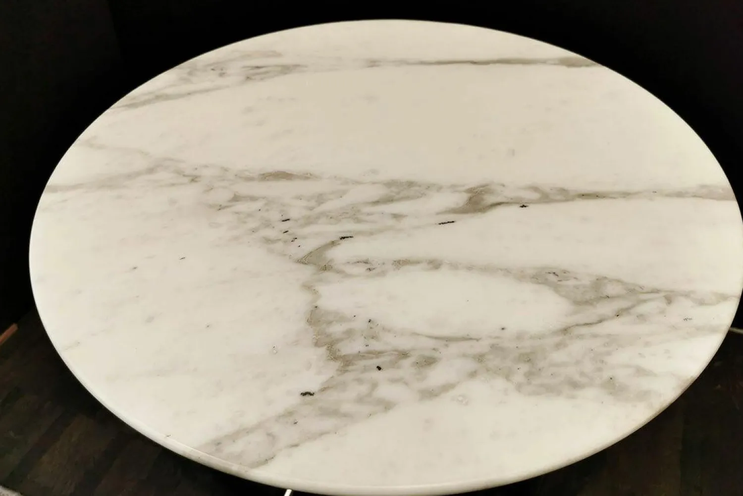 Flexform Beistelltische|Beistelltisch Marmaduke Platte Marmor Calacatta Oro Matt Gestell Metall Satiniert