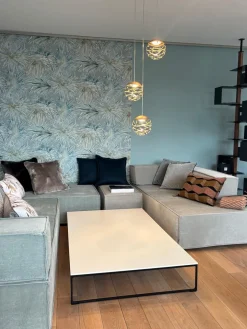 COR Couchtische|Beistelltisch Mell Platte MDF Reinweiß P23 Gestell Metall P120 Schwarz Pulverbeschichtet