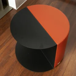 De Sede Beistelltische|Beistelltisch Nieder 62 Bezug Leder 24 Select 148 Maine Gestell Stahl Schwarz Beschichtet