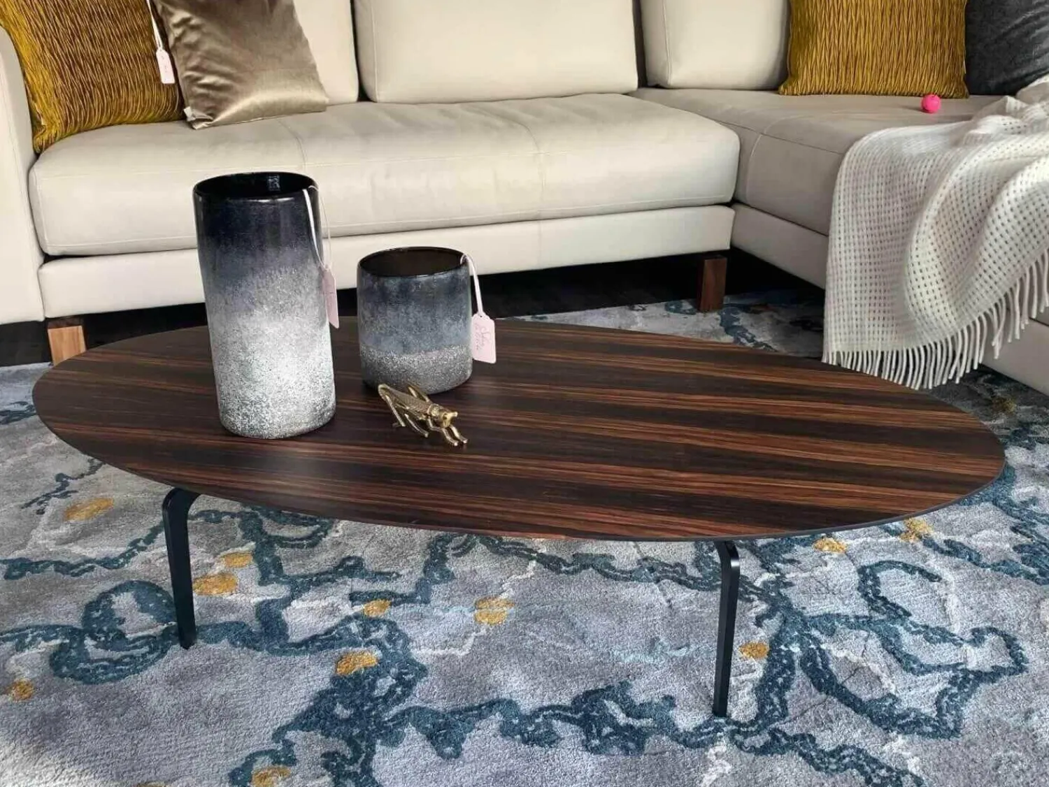 Kettnaker Beistelltische|Beistelltisch Solo Furnier Makassa Matt